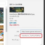 Wordpress4.6.1で日本語名の画像ファイルをアップロードするとタイトルの文字化けが起こる問題の直し方
