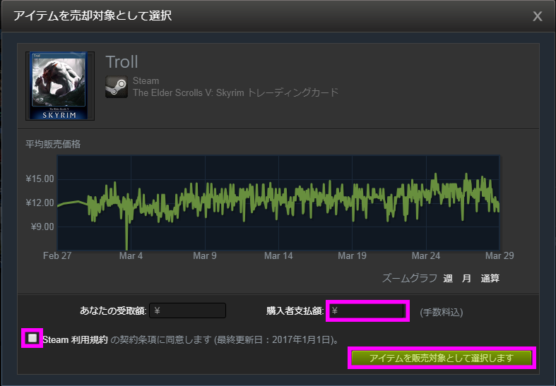 Steamコミュニティマーケットの使い方 まずはトレーディングカードを