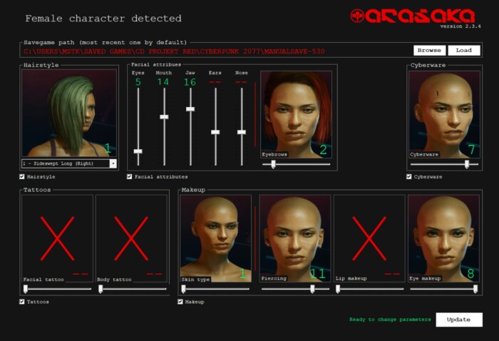 サイバーパンク77 キャラメイク関連modのまとめ おっさんゲーマーどっとねっとおっさんゲーマーどっとねっと